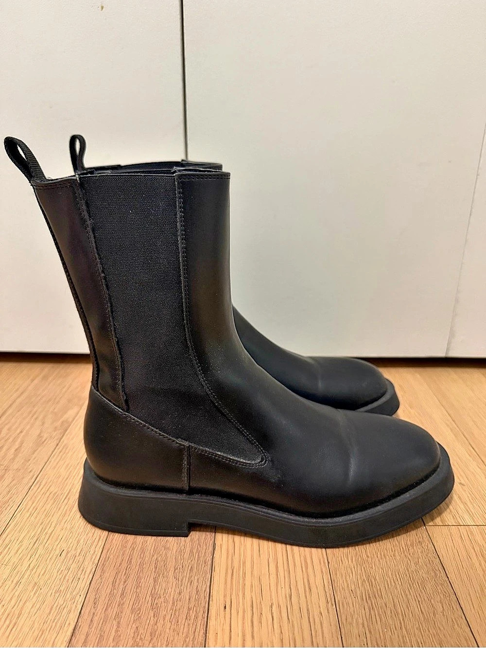 ZARA Black Chelsea Ankle Boots